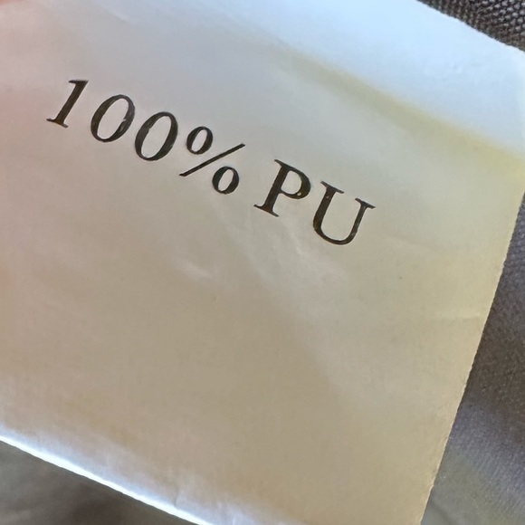 Princess Polly Faux Leather Blazer in Tan, size XS/S - Picture 6 of 7